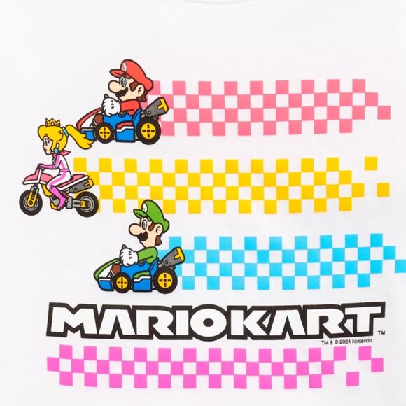 Old Navy Girls Short-Sleeve Mario Kart Licensed Graphic T-Shirt for Girls Tee - Picture 2 of 2